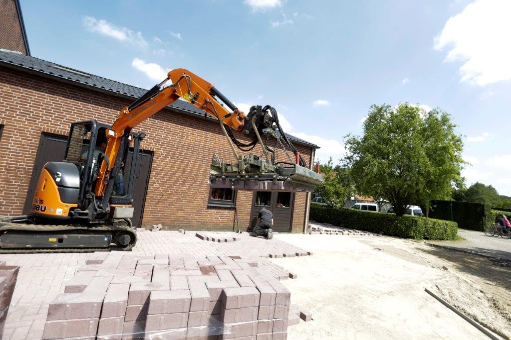 Graafmachine bij grondwerk